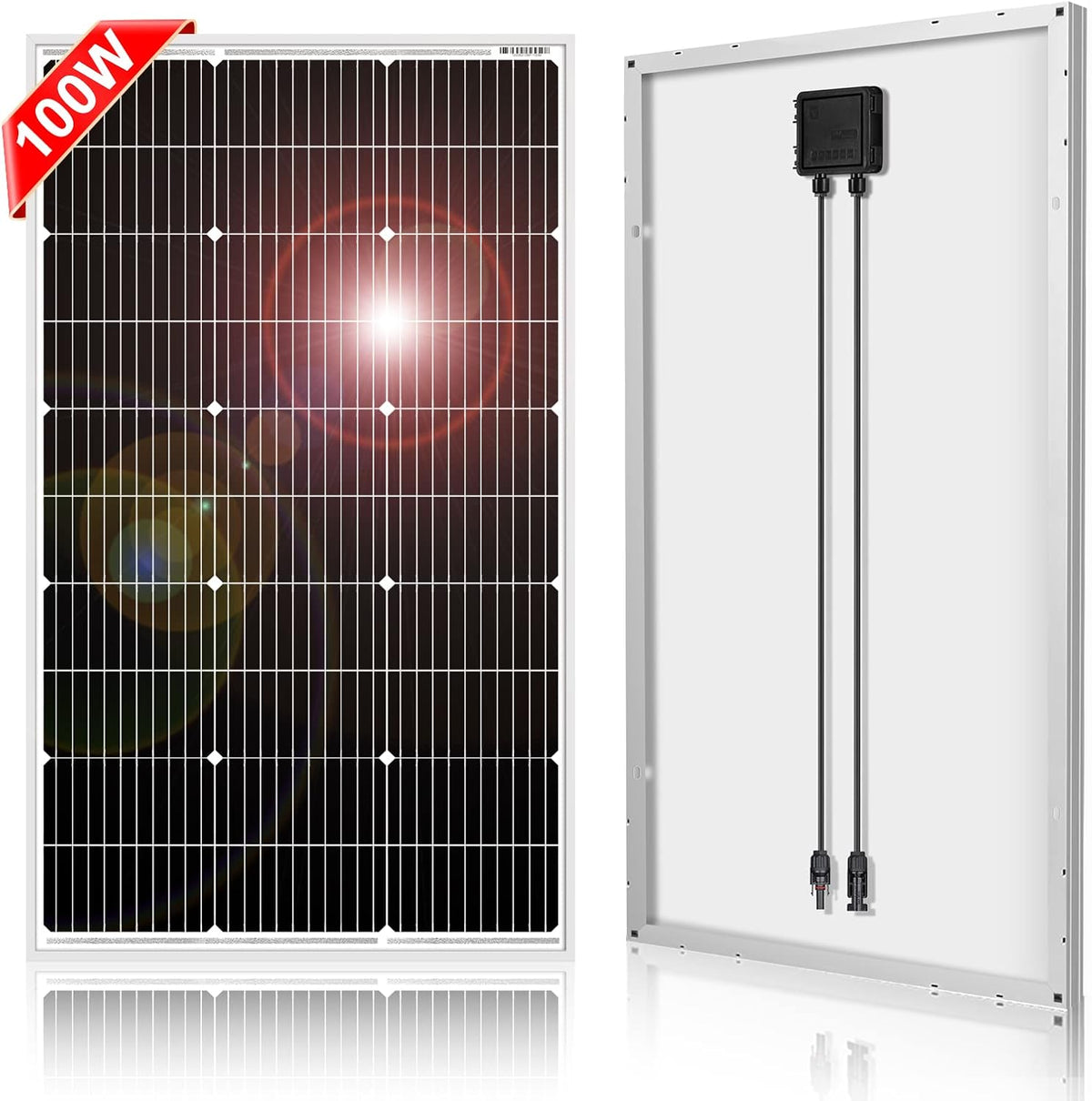 100W Rigid Monocrystalline Solar Panel