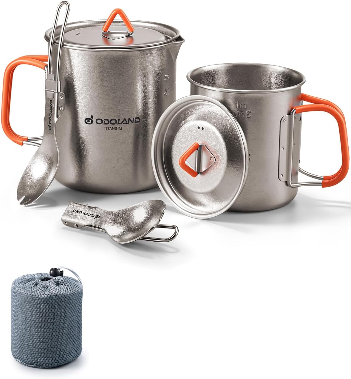 Lightweight Titanium Camping Cookset