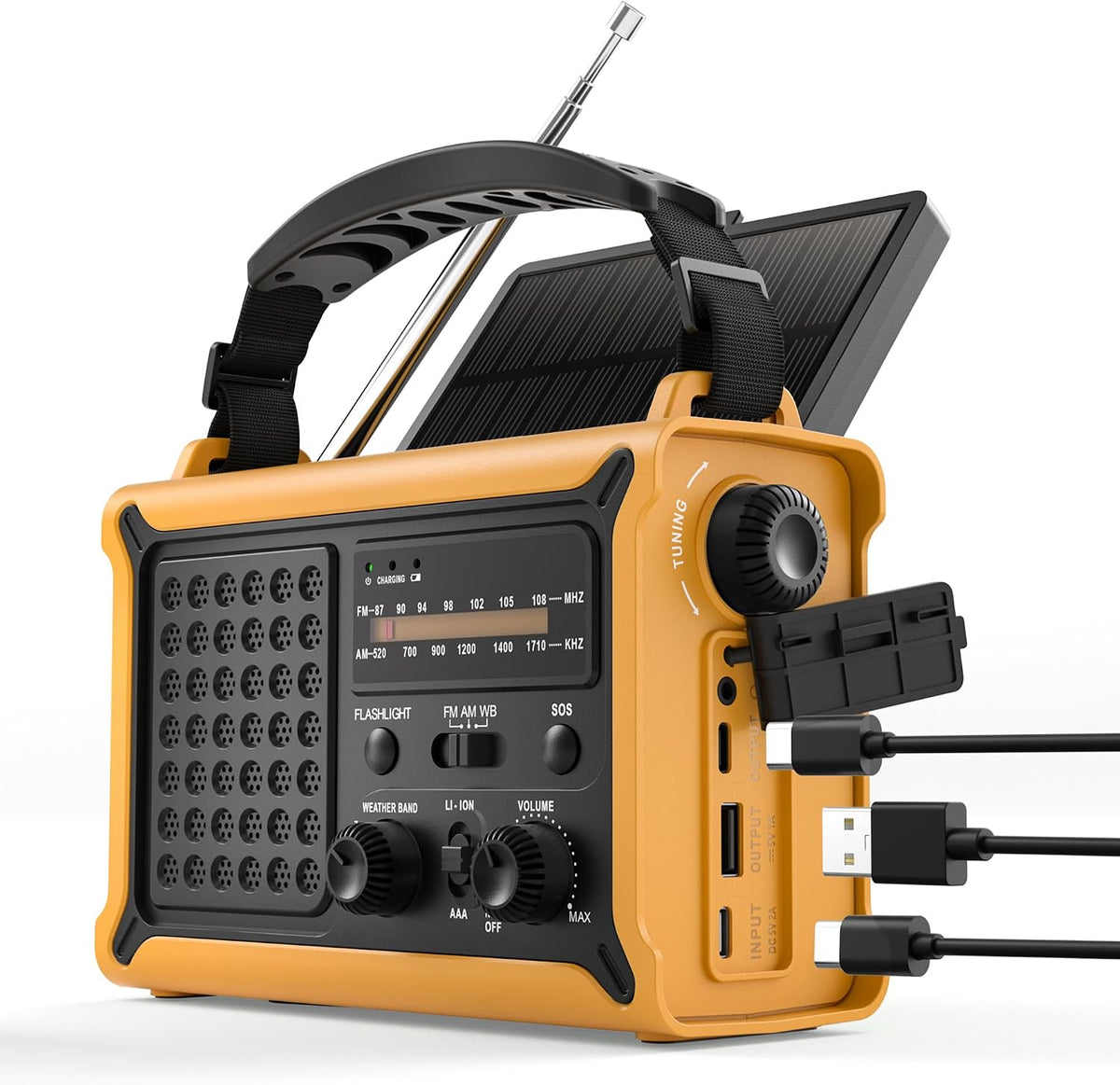 Hand-Crank Emergency Weather Radio