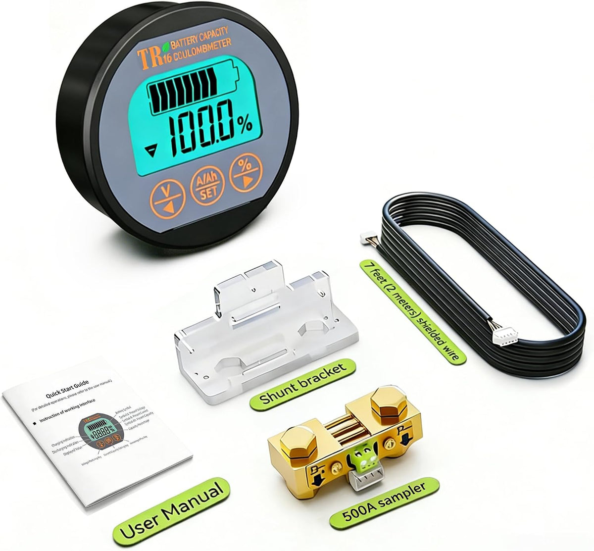 500A Battery Monitor with Shunt