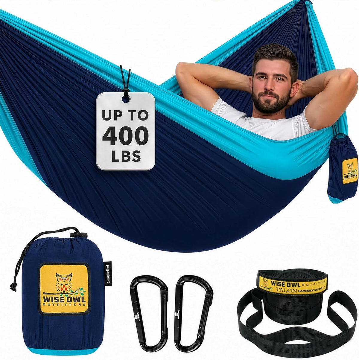 Camping Hammock with Tree Straps