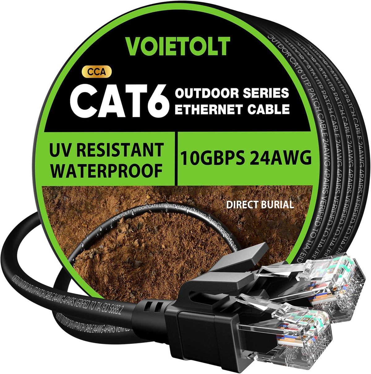 Waterproof Outdoor Ethernet Cable (Cat6)